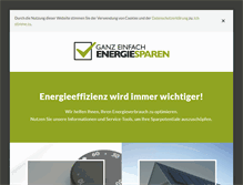 Tablet Screenshot of ganz-einfach-energiesparen.de